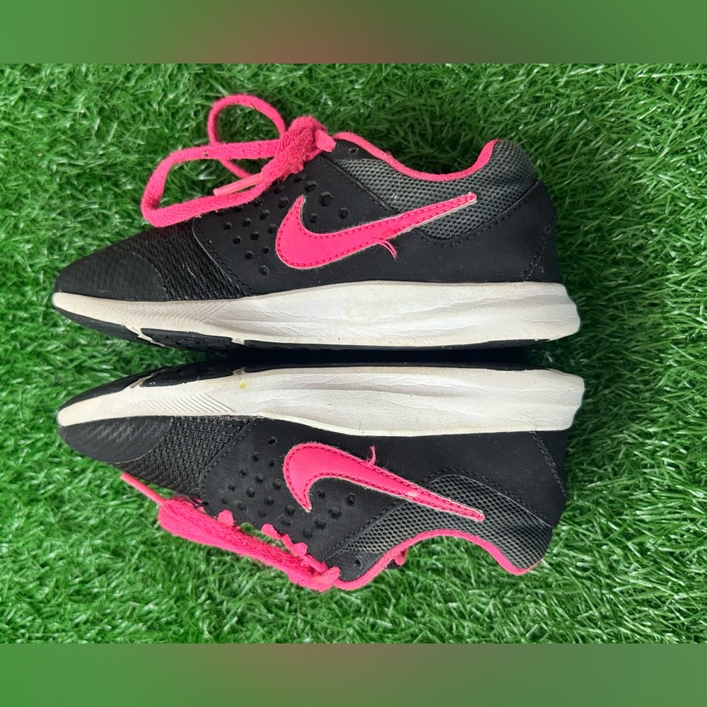 Nike : Girls Downshifter 7 PS Running Shoe Blakck/Pink ( 11 C US Little Kid) - Picture 5 of 8
